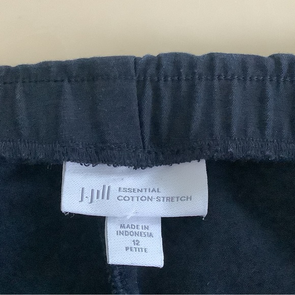 J. Jill Essential Cotton Stretch Pants Dark Navy Blue - Picture 2 of 9